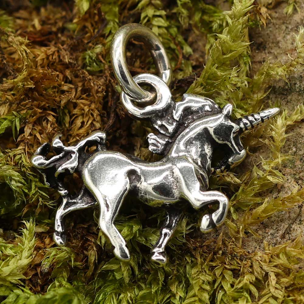 Einhorn Anhänger 925 Silber Schmuckanhänger Damen kinder fein dezent