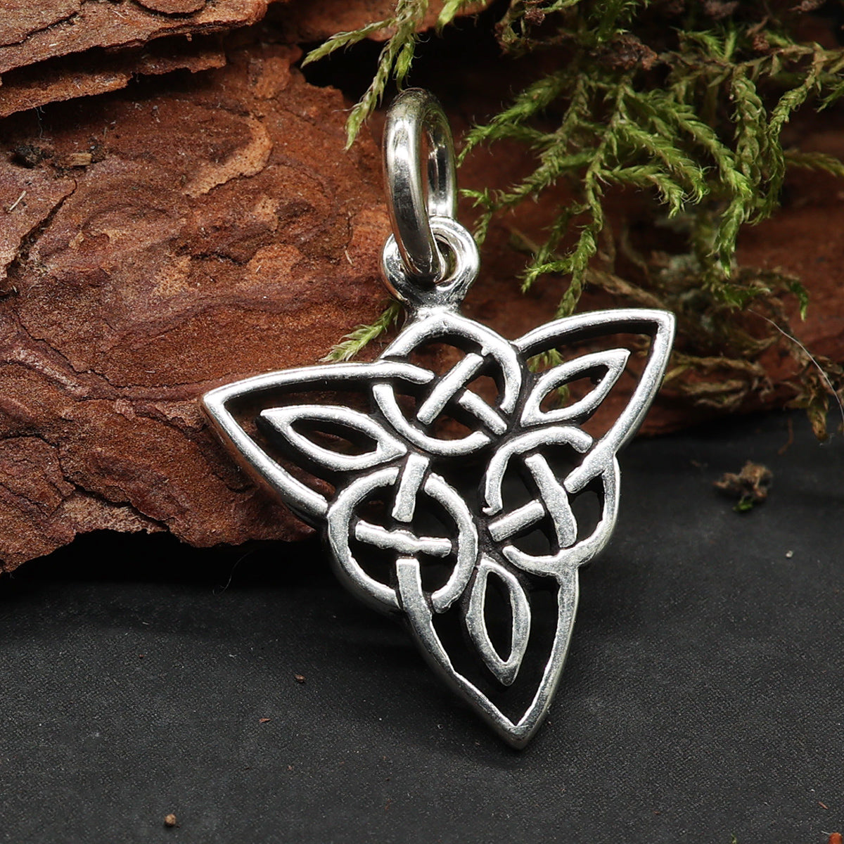 Keltischer Silber Anhänger zarter Kettenanhänger 925 Sterlingsilber