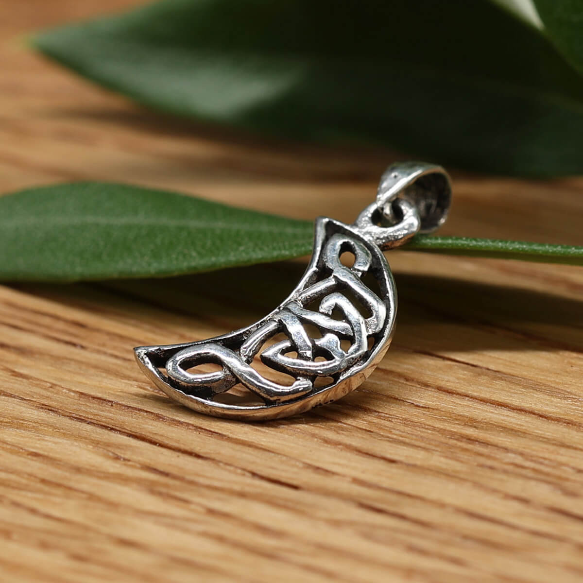 Mond keltisch Schmuck Kettenanhänger  925 Silber