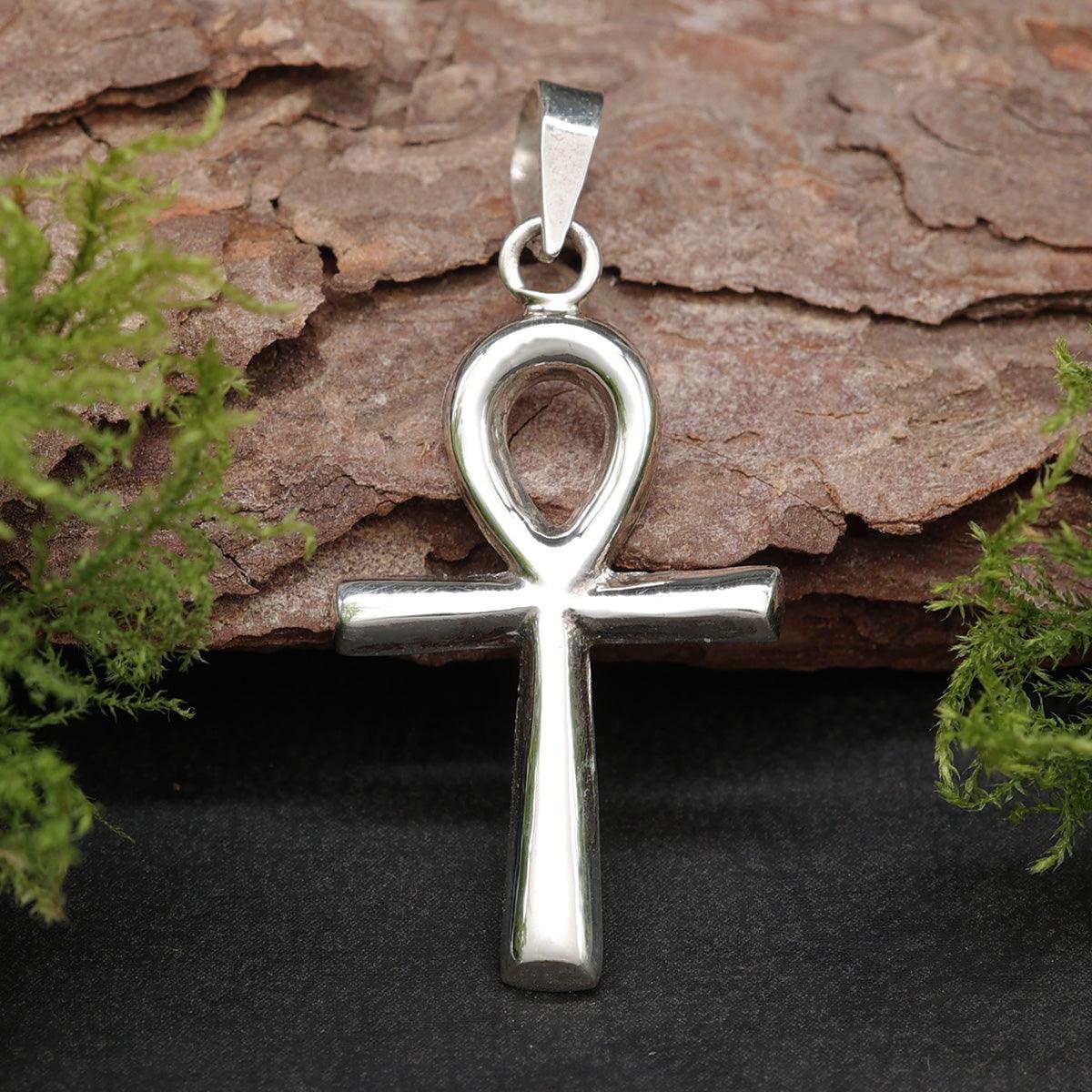 Ankh Silber Anhänger zarter Kettenanhänger 925 Sterlingsilber