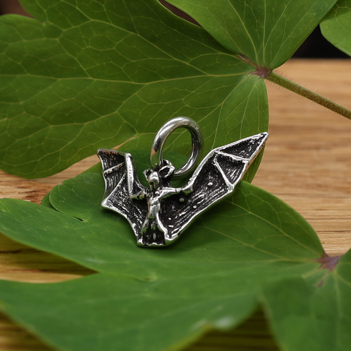 Silberschmuck Anhänger 925 Silber Fledermaus