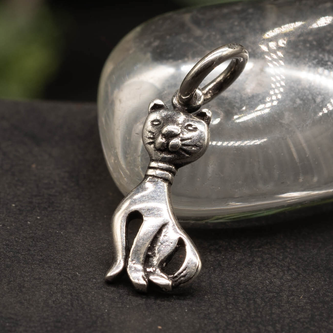 Katze Silberschmuck Anhänger für Halskette