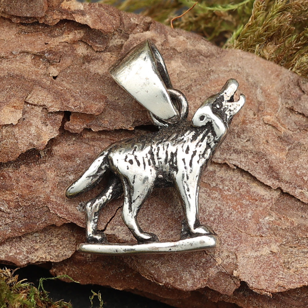 Wolf Kettenanhänger Silber Anhänger Schmuck 925