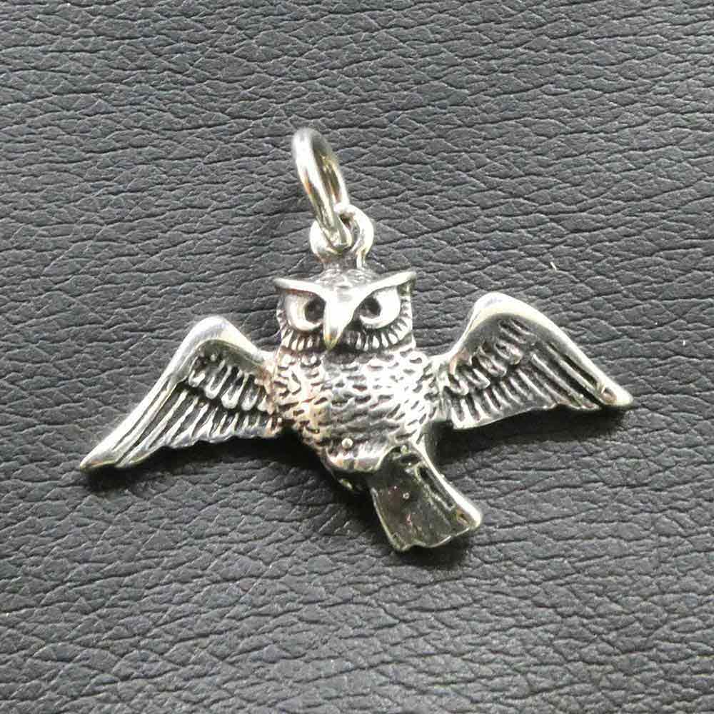 Eule Kettenanhänger Schmuck Silber Anhänger 