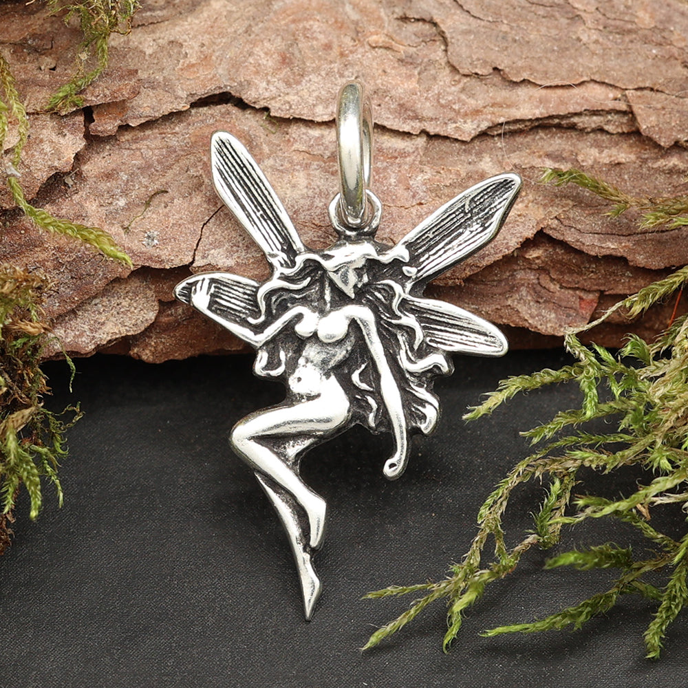 Elfe Silber Kettenanhänger 925 Schmuck Anhänger