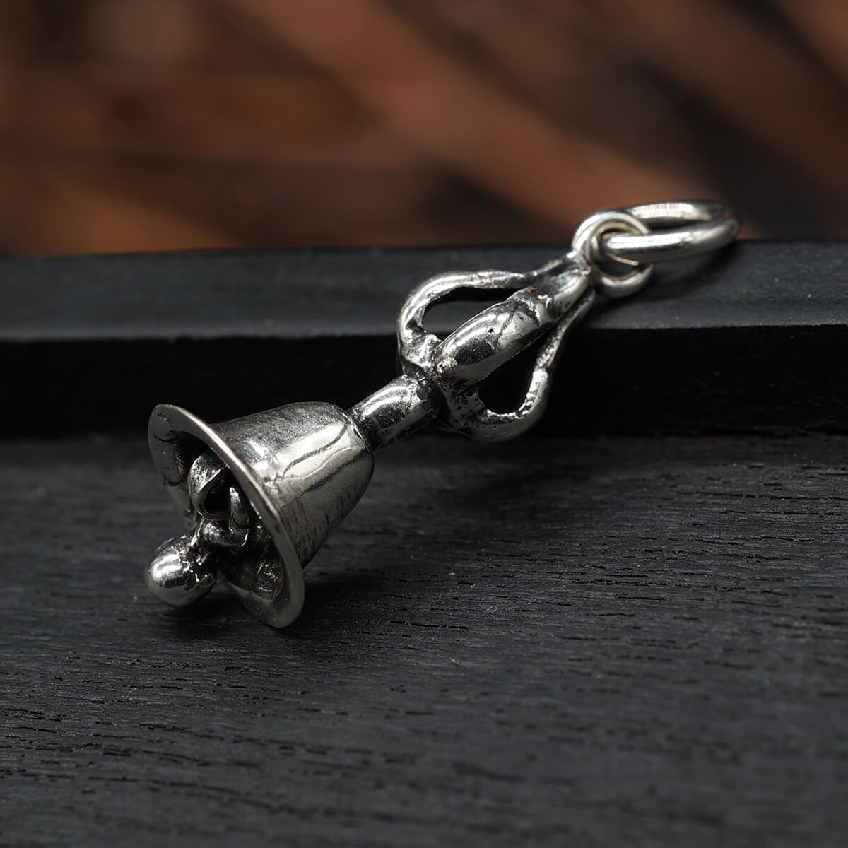 Temple Bell Pendant Silver Jewelry