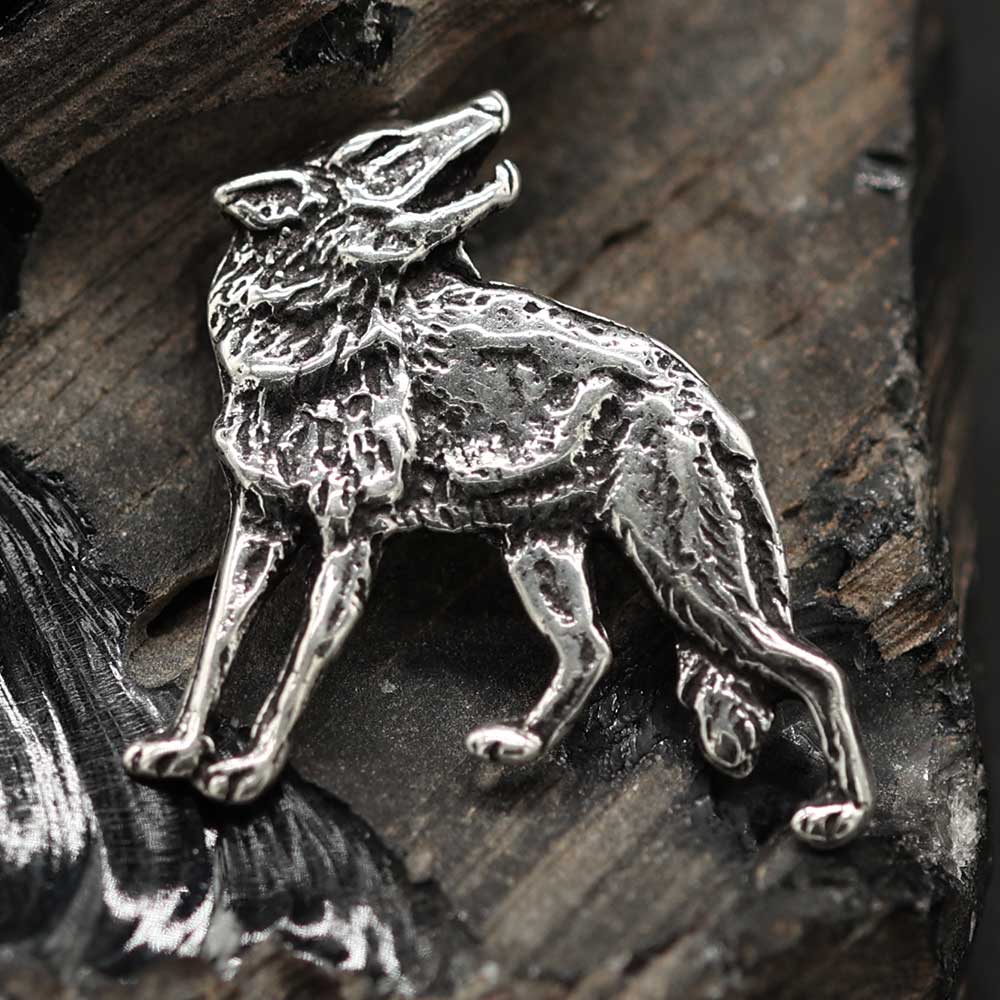 Wolf Kettenanhänger 925 Silber  feiner Schmuck für eine Silberkette