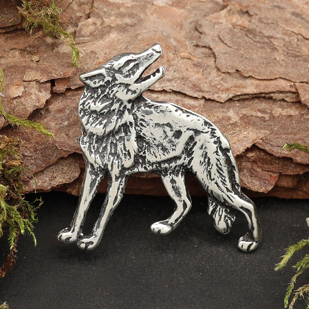Silber Wolf Anhänger Kettenanhänger 925 Schmuck