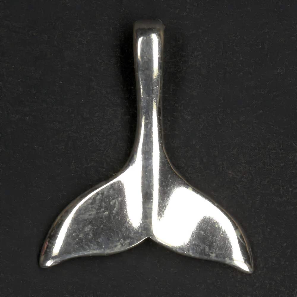 Walfluke Kettenanhänger 925 Silber  feiner Schmuck für eine Silberkette