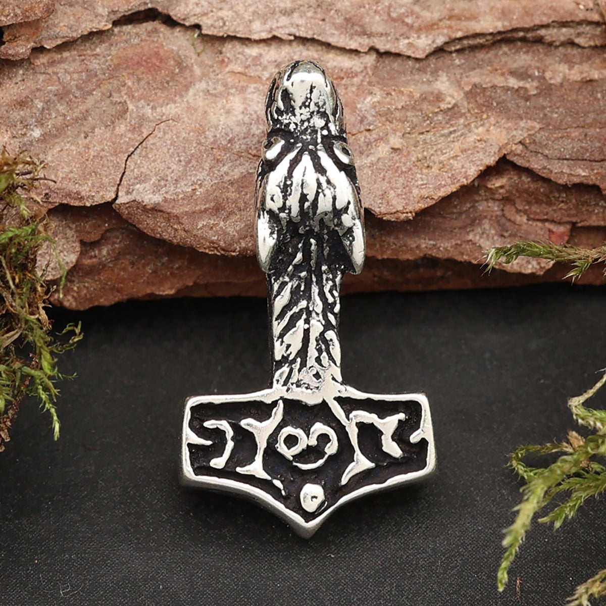 Wolfshammer Anhänger Wikinger 925 Silberschmuck Kettenanhänger