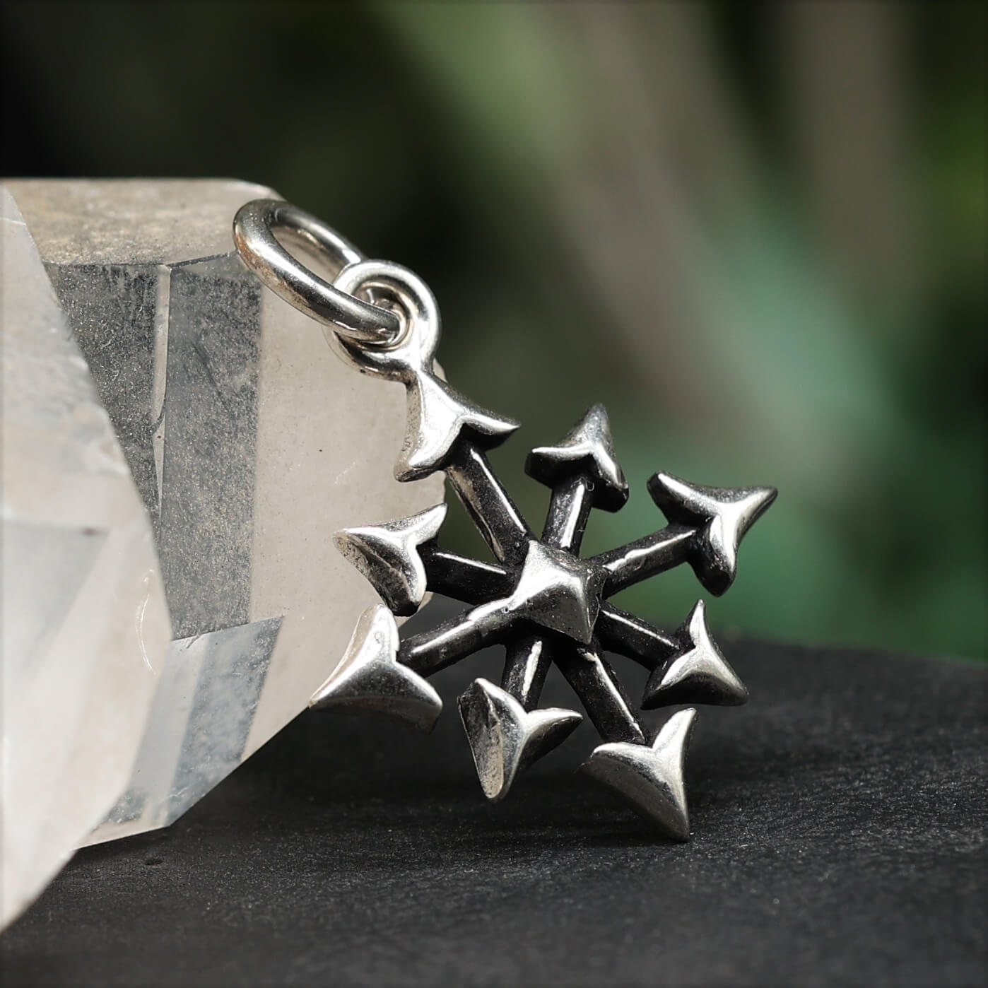 Chaosstern Anhänger Silber Gothic Chaos  Schmuck