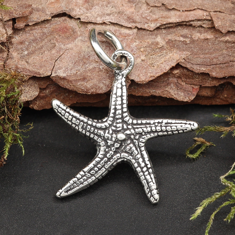 Seestern Silber Schmuckanhänger Kette 925 Sterlingsilber 