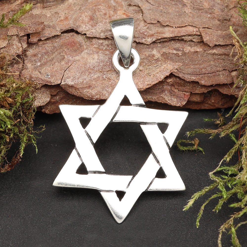 Davidstern Schmuckanhänger Silber Kette 925 Sterlingsilber 