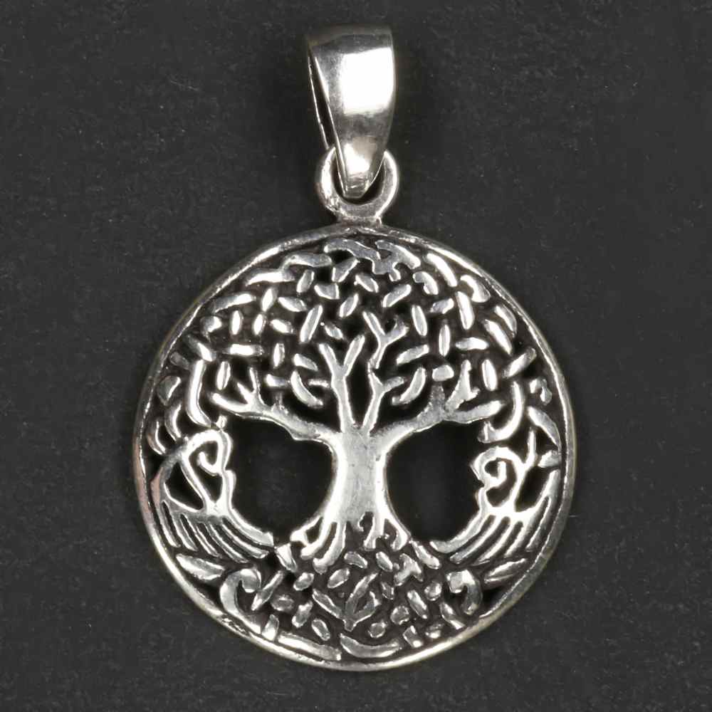 Keltischer Lebensbaum Silber Schmuck Anhänger Sterlingsilber zarter Kettenanhänger