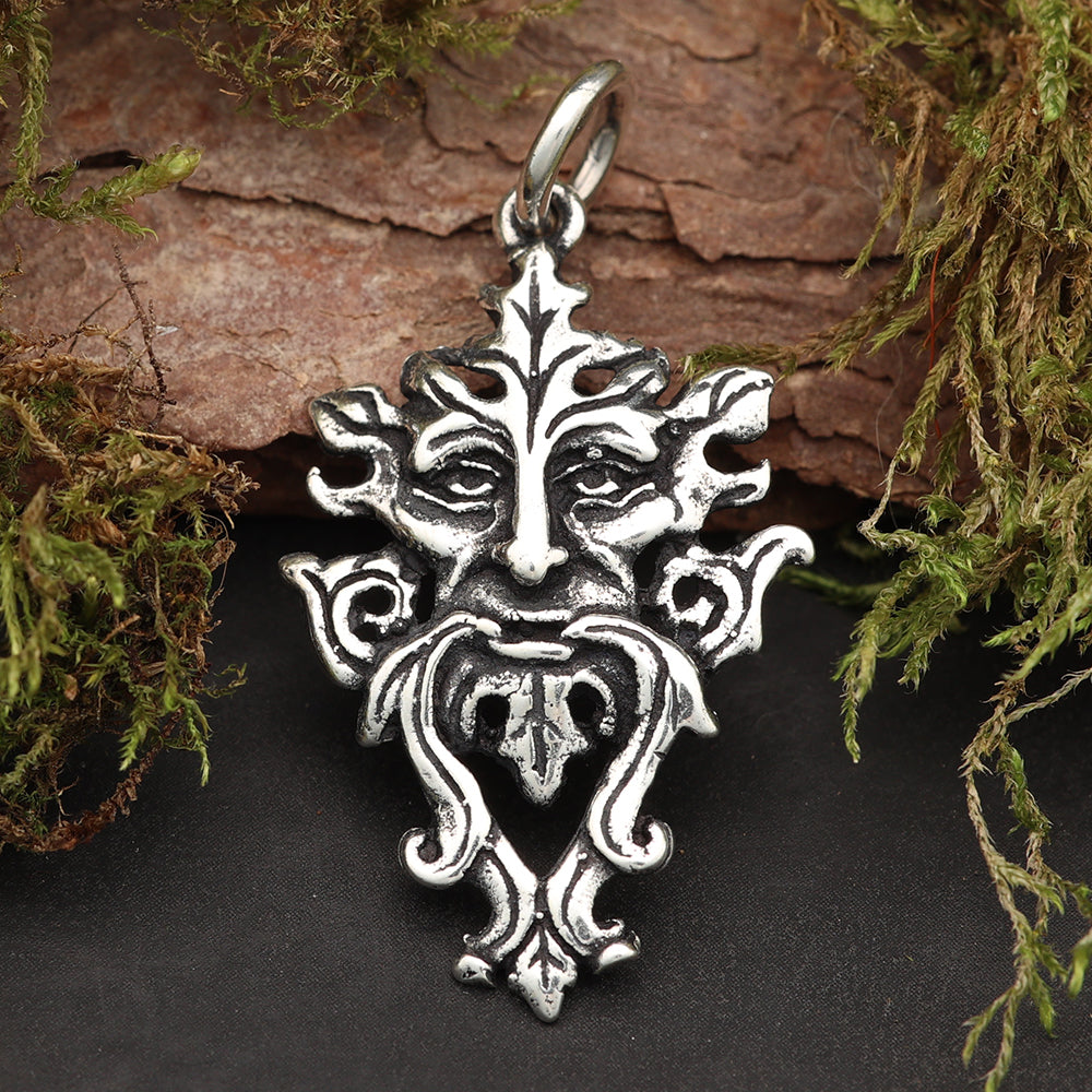 Greenman Silber Kettenanhänger 925 Schmuckanhänger Kette 