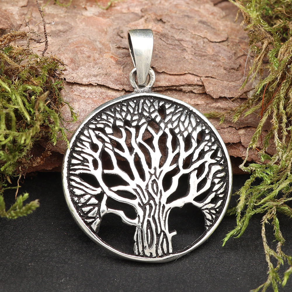 Lebensbaum Silber Kettenanhänger 925 Schmuckanhänger Kette 