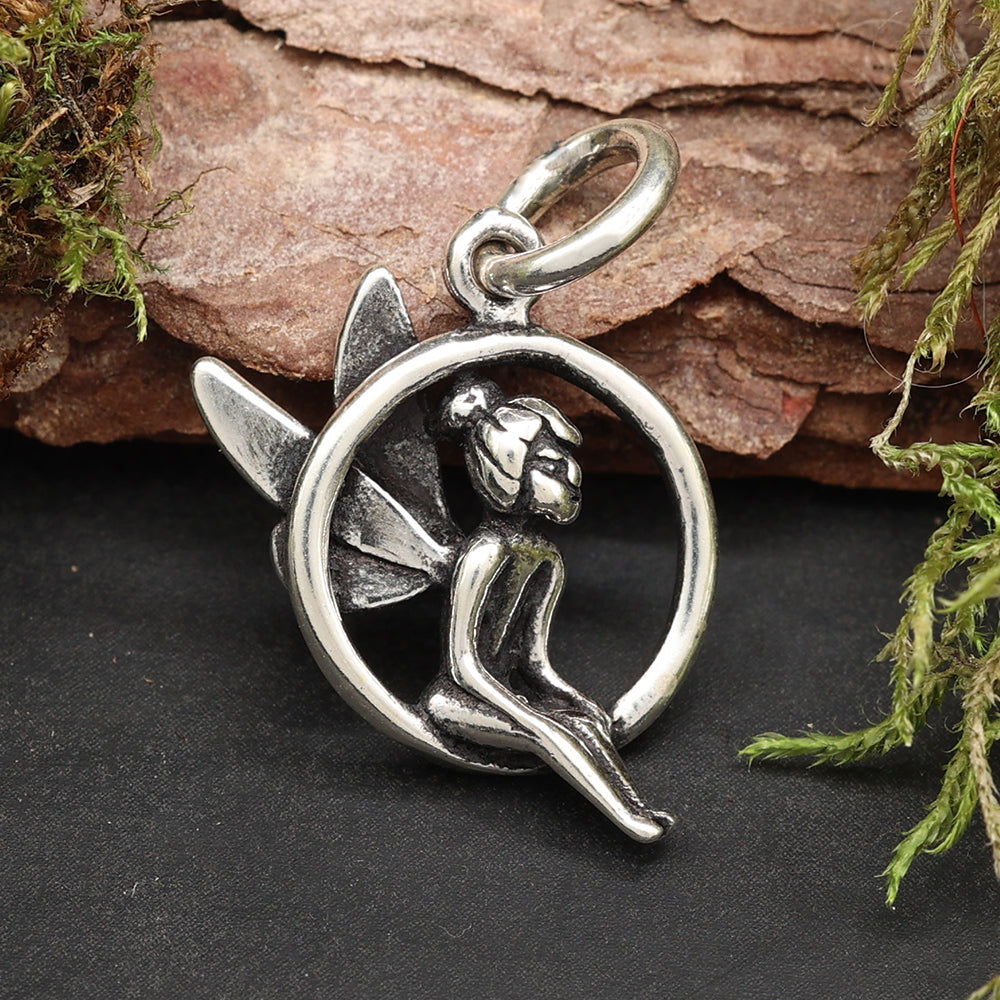 Elfe Silberanhänger Sterlingsilber feiner Schmuck Anhänger 925 Silber 