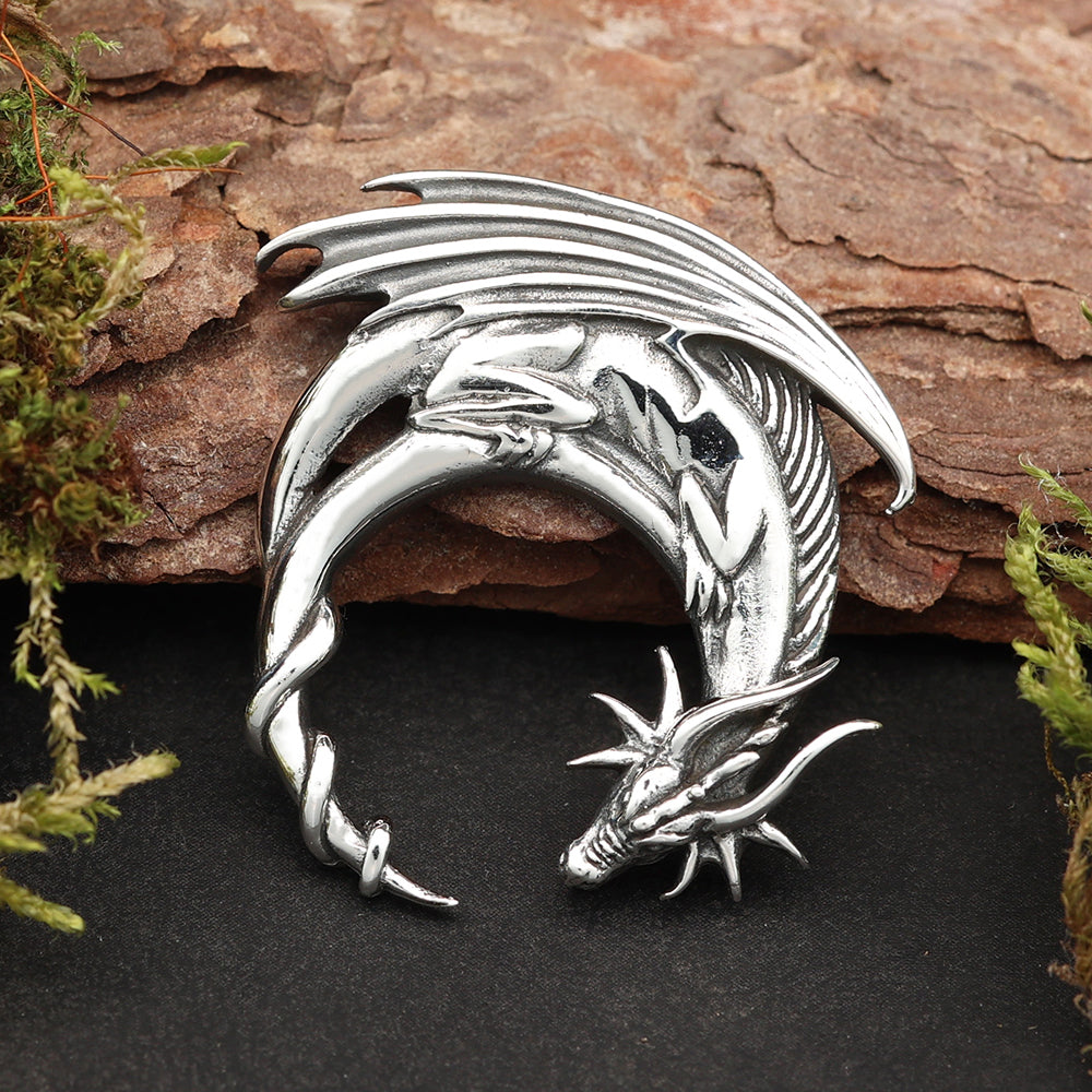 Drache Silberanhänger Schmuck Kette Anhänger