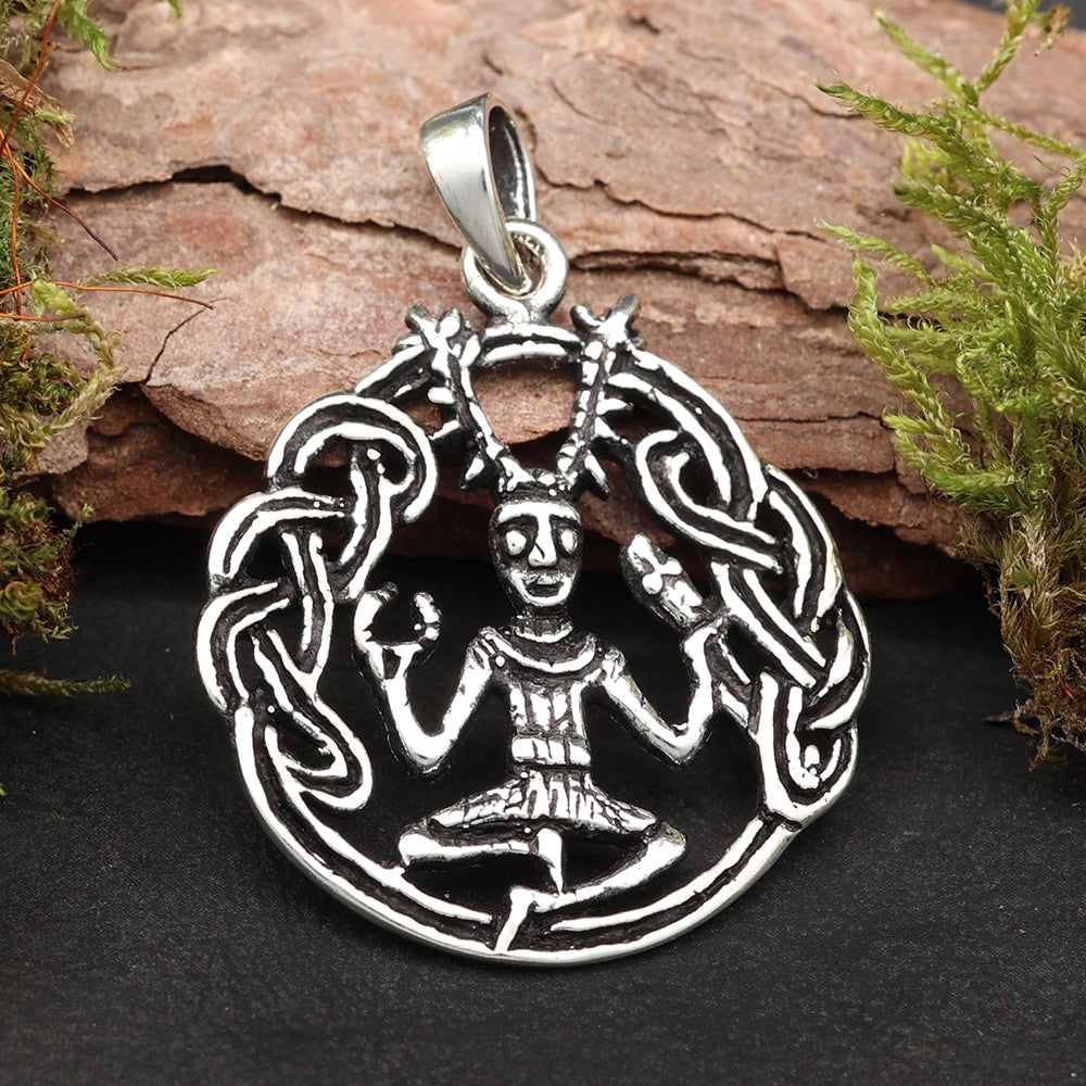 Cernunnos Gott des Waldes Schmuckanhänger Silber Kettenschmuck Anhänger