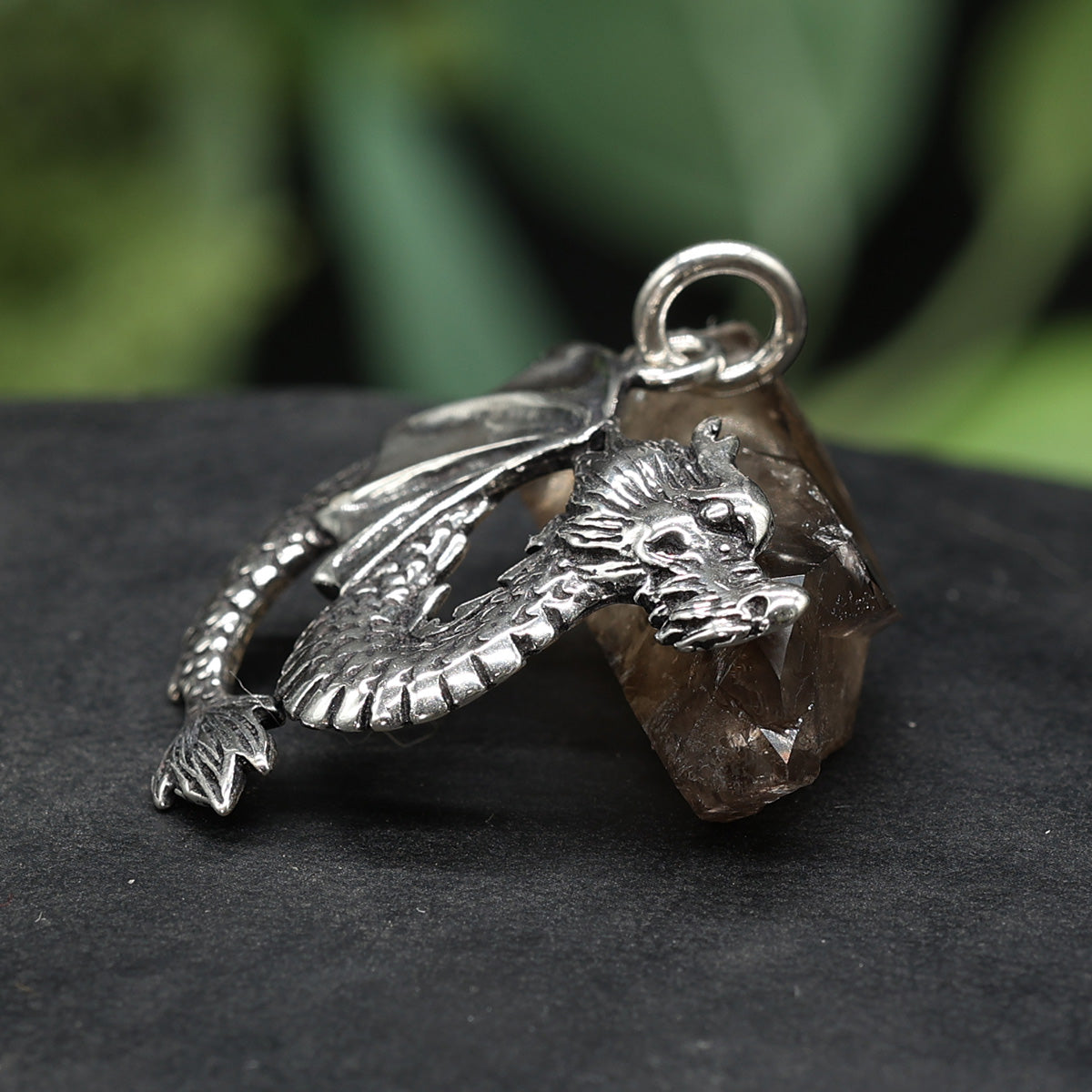 Drache Fuchor Kettenanhänger Silberschmuck 925 Silber Anhänger
