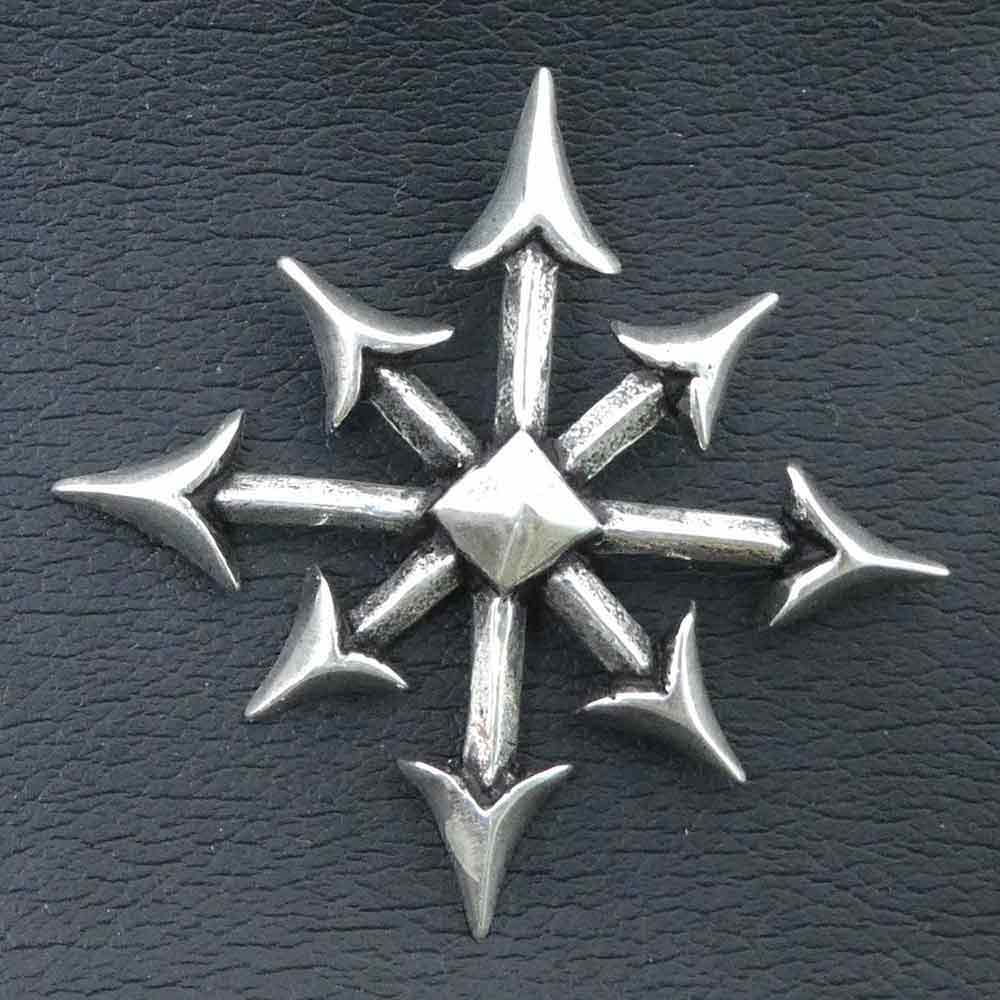 Chaosstern Schmuck Silber Anhänger