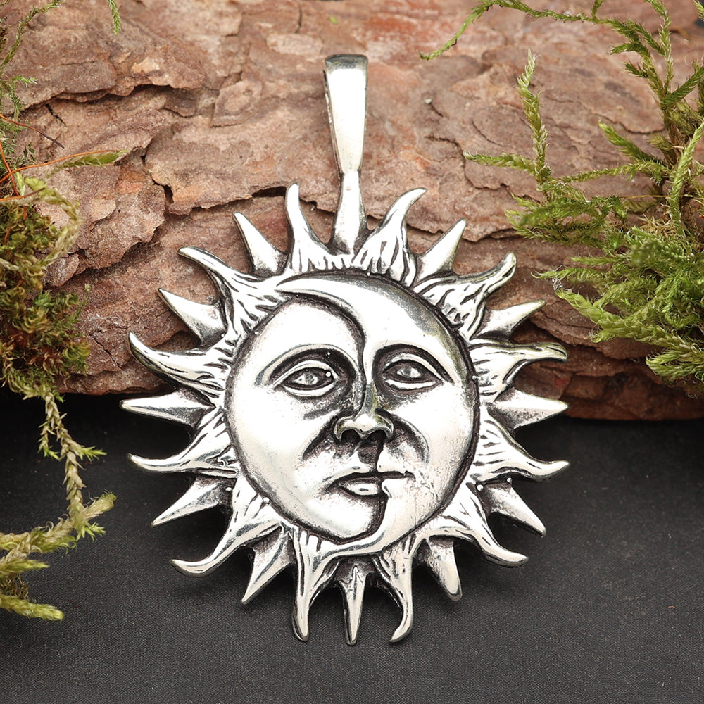 Sonnenfinsternis Eclipse Schmuckstück silberner Anhänger für Ketten 925