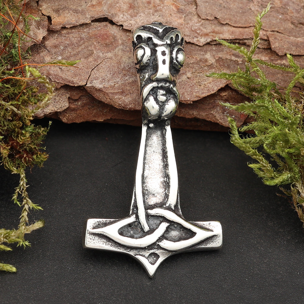 Thors Hammer  Anhänger 925 Silber Kettenanhänger Amulett Wikinr