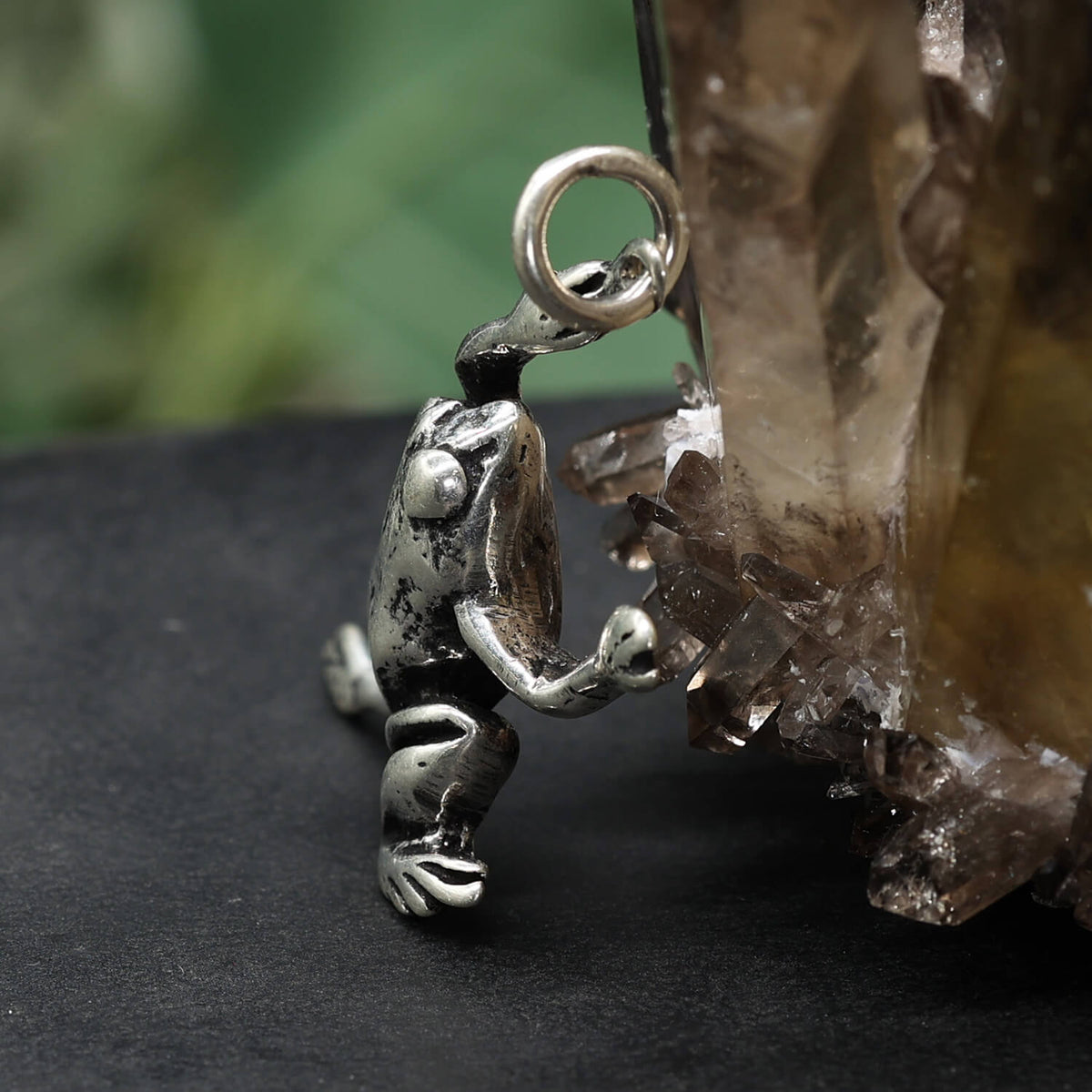 Frosch Silberschmuck Kettenanhänger 925 Silber