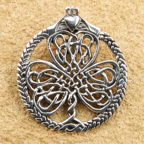 Kettenanhänger Kelten Kleeblatt Shamrock