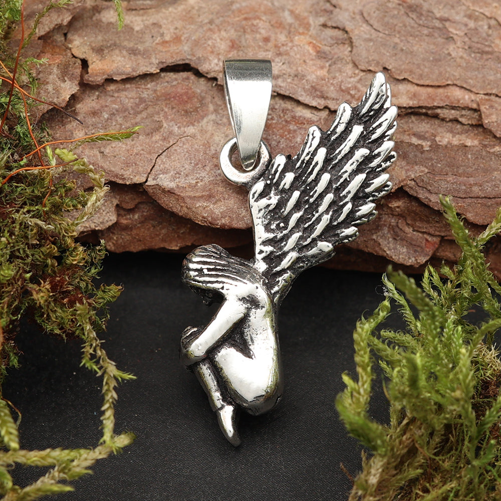 Engel Silberanhänger 925 Kette Schmuck Anhänger