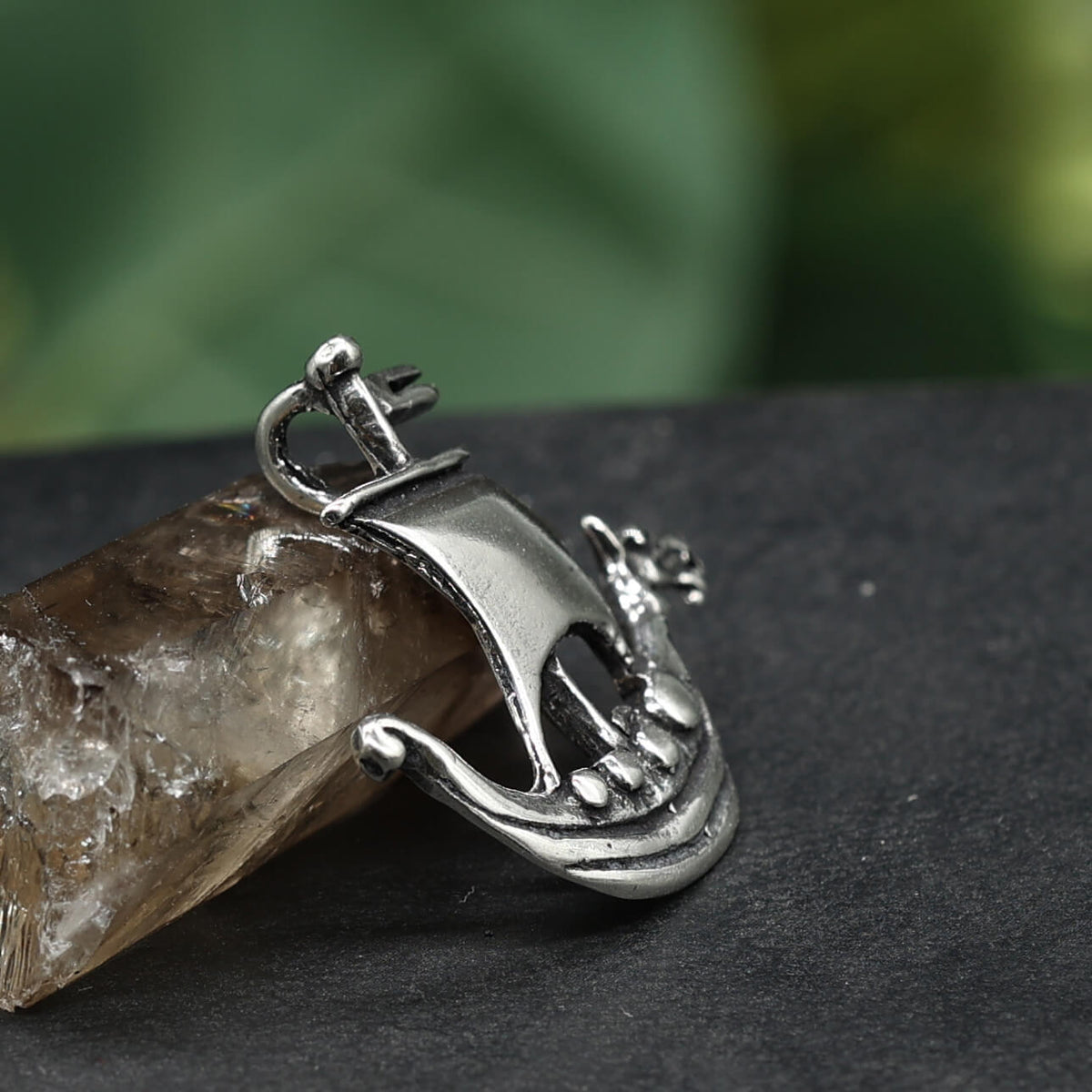 Boot Silberschmuck feiner Anhänger an Kette Silber
