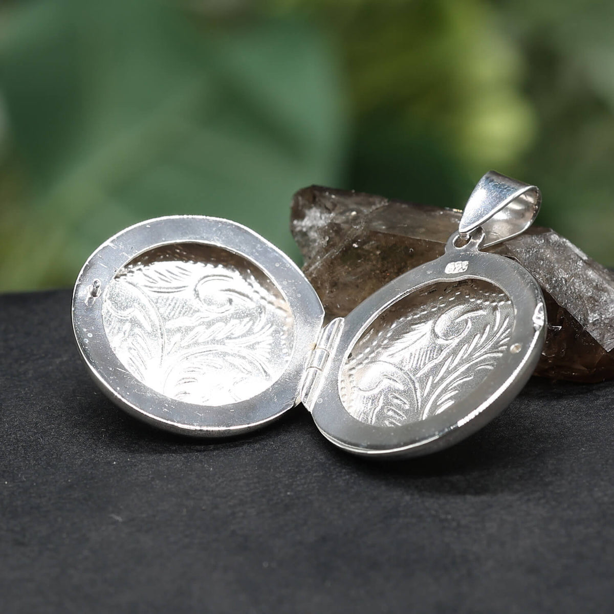 Silberschmuck für Halsketten Edler Medaillon Kettenanhänger