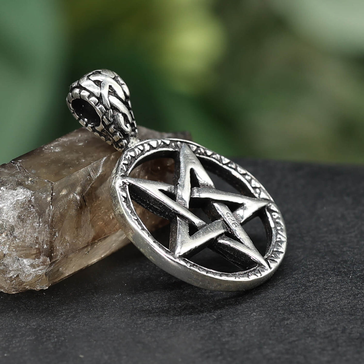 Silberschmuck Drudenfuß für Halsketten Edler Kettenanhänger