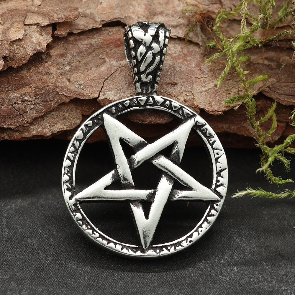 Silber Kettenanhänger Wicca Sterling 925er 