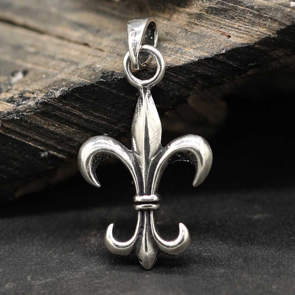 Fleur de Lys Schmuck Anhänger 925er Silber Mittelalter schmuck