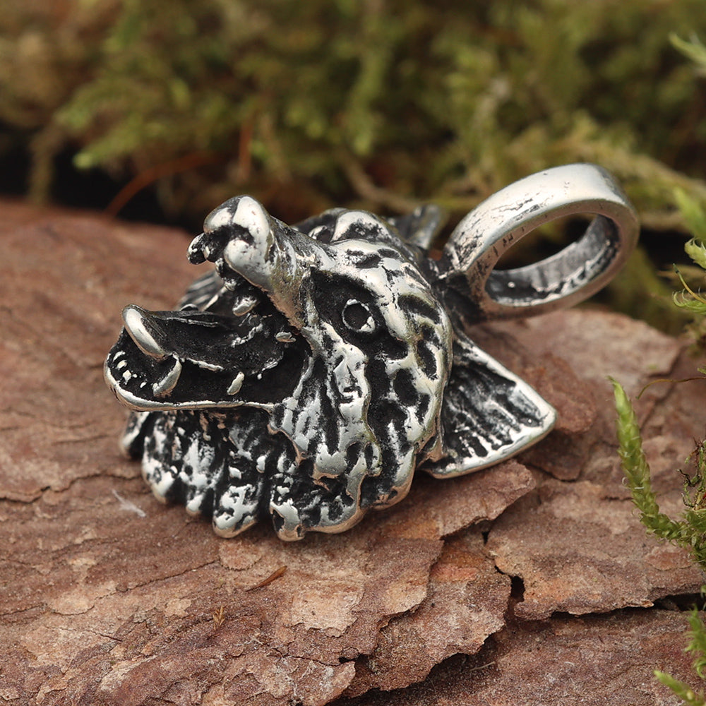 Wolf Silberschmuck Kettenanhänger 925 Silber