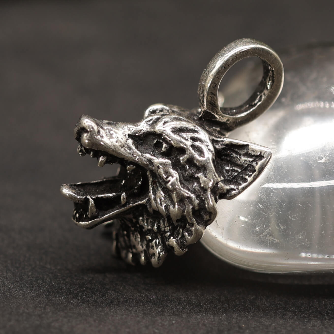 Wolf Schmuck Anhänger 925 Sterlingsilber Wolfskopf