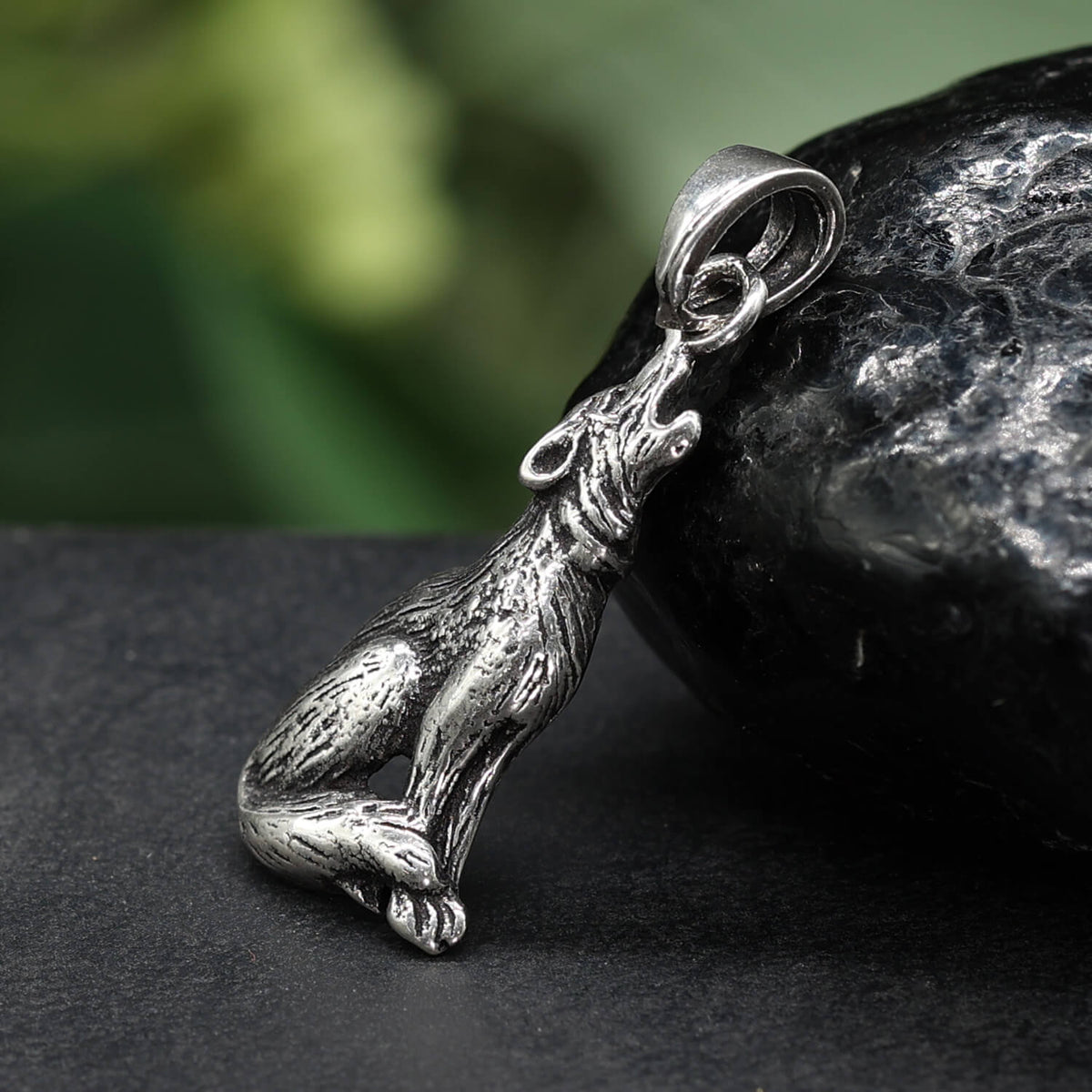Silber Schmuck Anhänger Wolf
