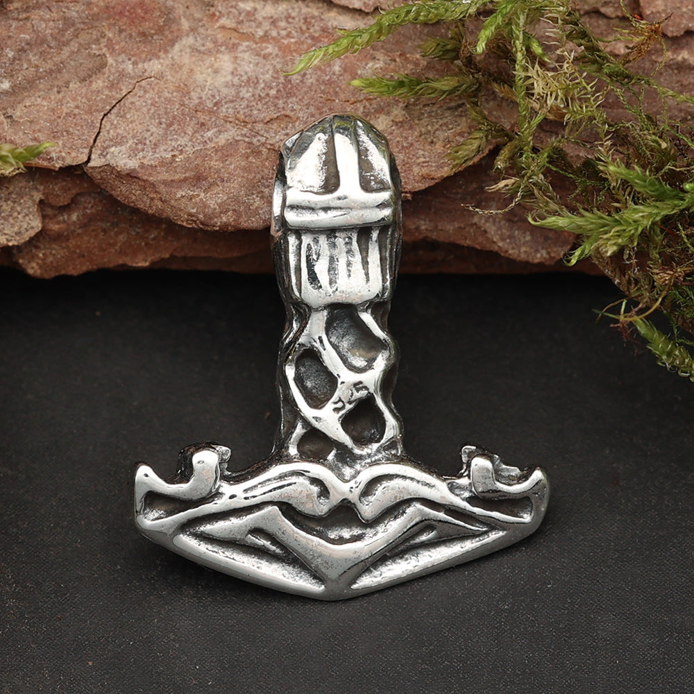 Thorshammer Wikinger Silberschmuck Kettenanhänger 925 Silber
