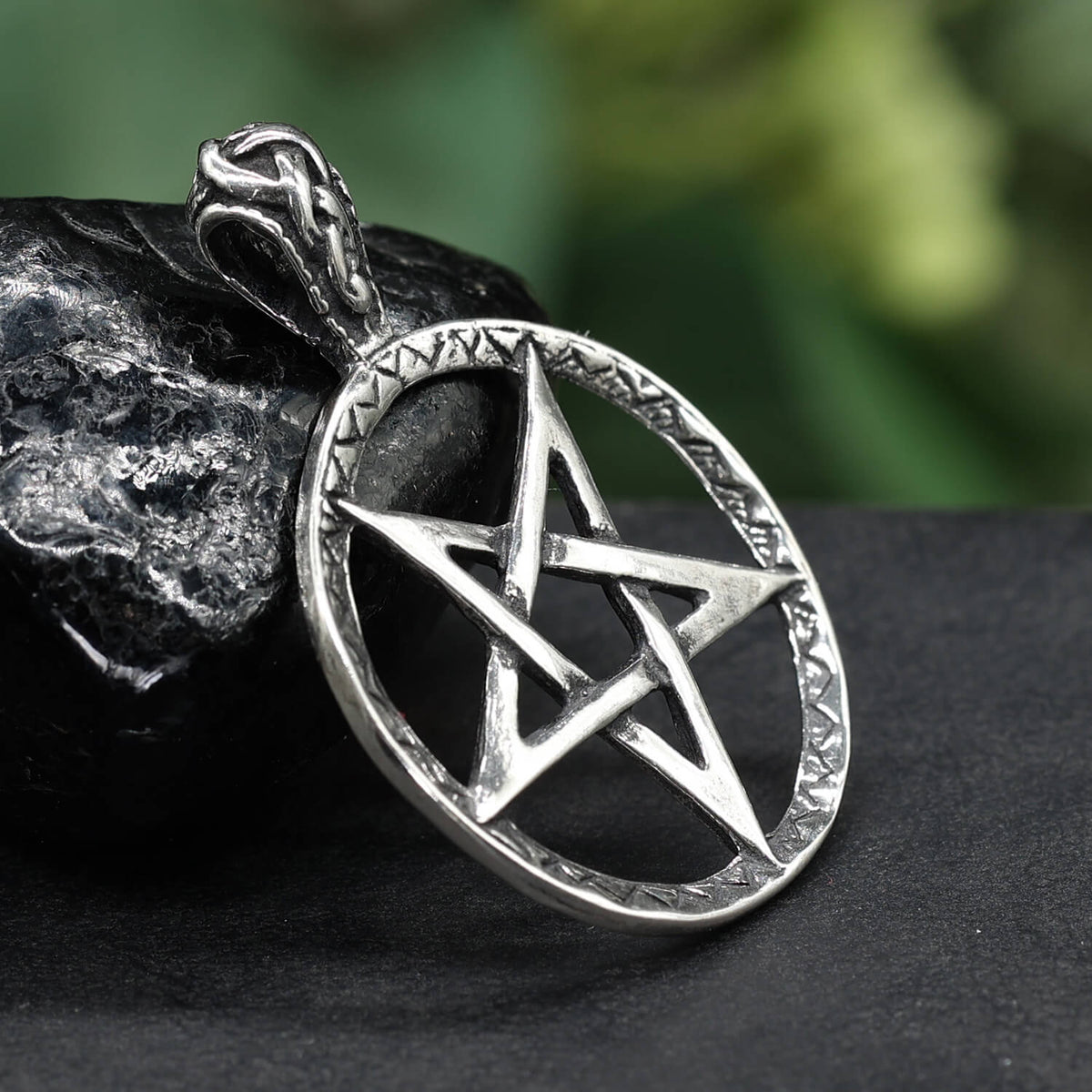 Silber Schmuck Anhänger Drudenfuß
