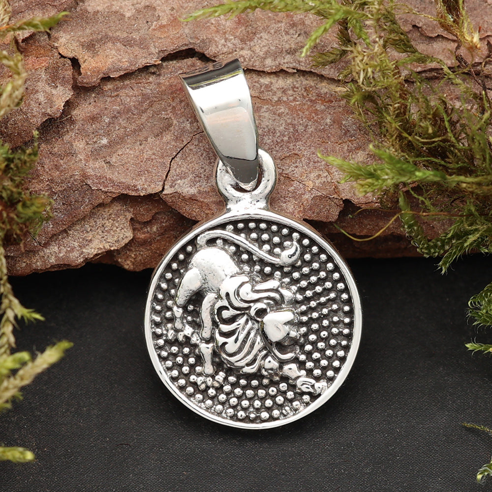 Löwe Sternzeichen 925 Silberanhänger astrologischer Schmuck