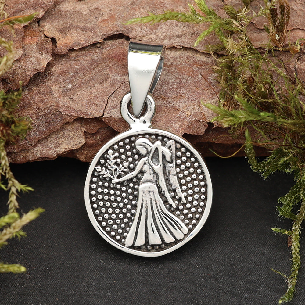 Jungfrau Sternzeichen 925 Silberanhänger astrologischer Schmuck