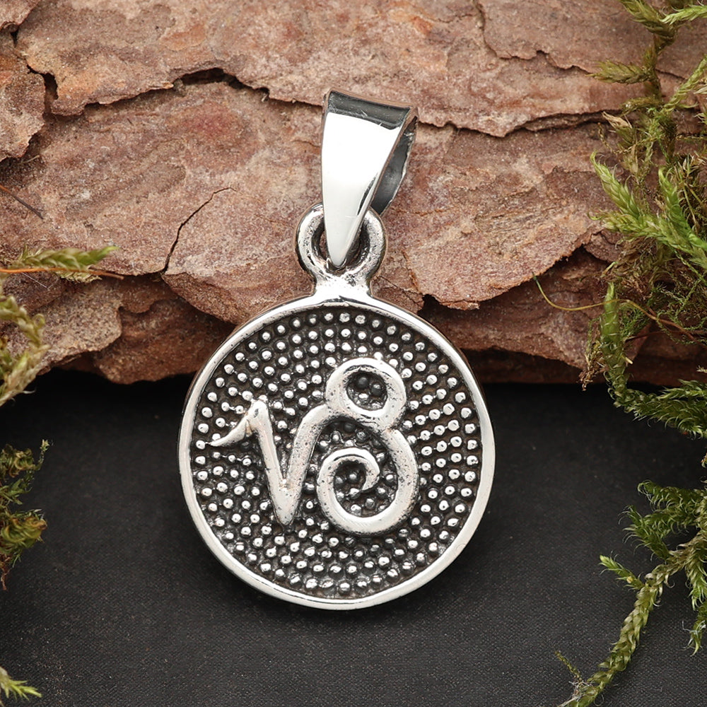 Steinbock Anhänger 925er Silber Astrologie Tierkreiszeichen Schmuck