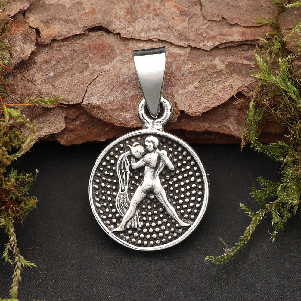 Wassermann Sternzeichen 925 Silberanhänger astrologischer Schmuck