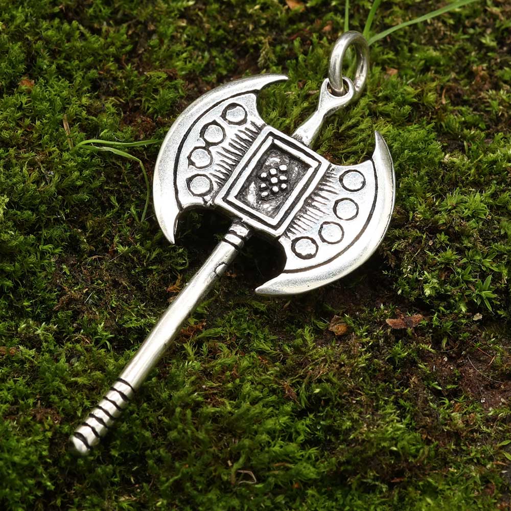 Doppelaxt Anhänger Silber Lesben Schmuck Kettenanhänger 925 Silber