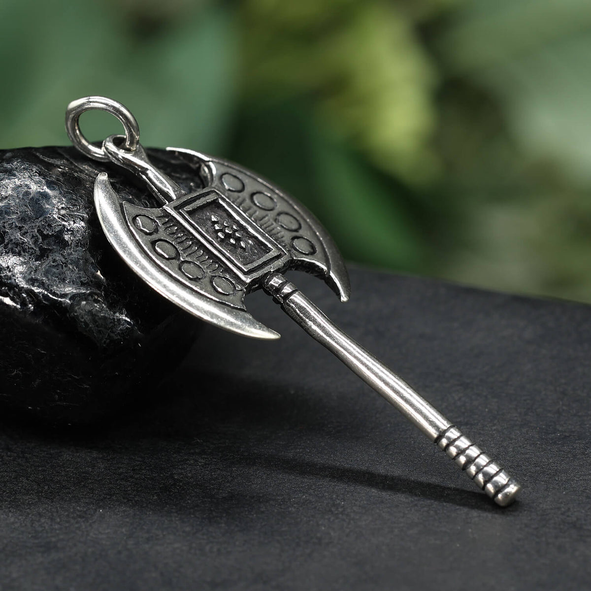 Doppelaxt Halskette Silberschmuck Anhänger