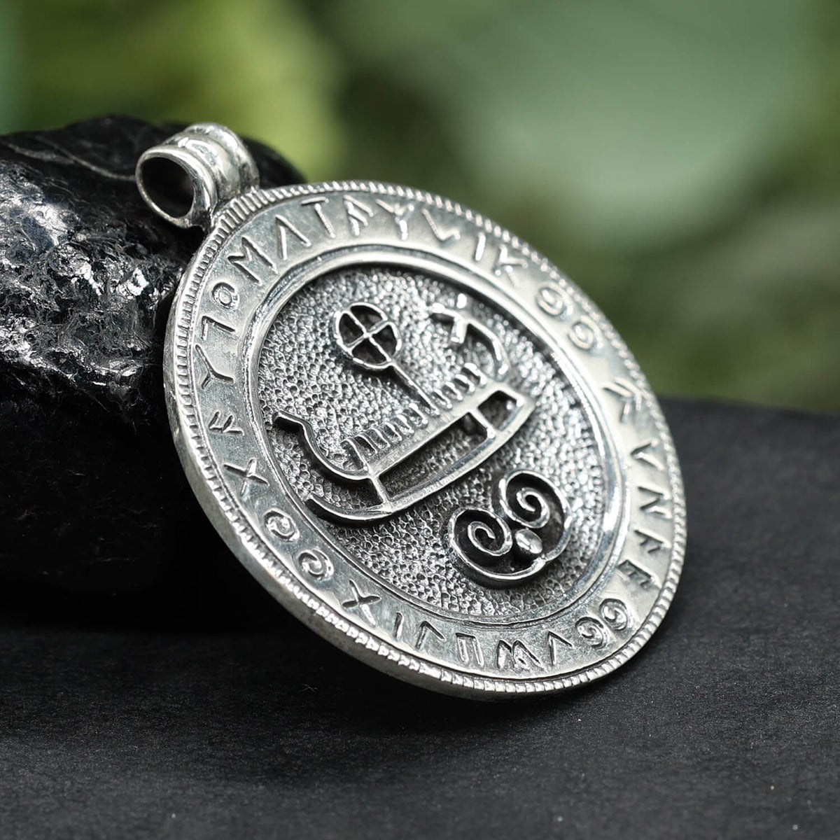 Sonnenschiff Halskette Silberschmuck Anhänger