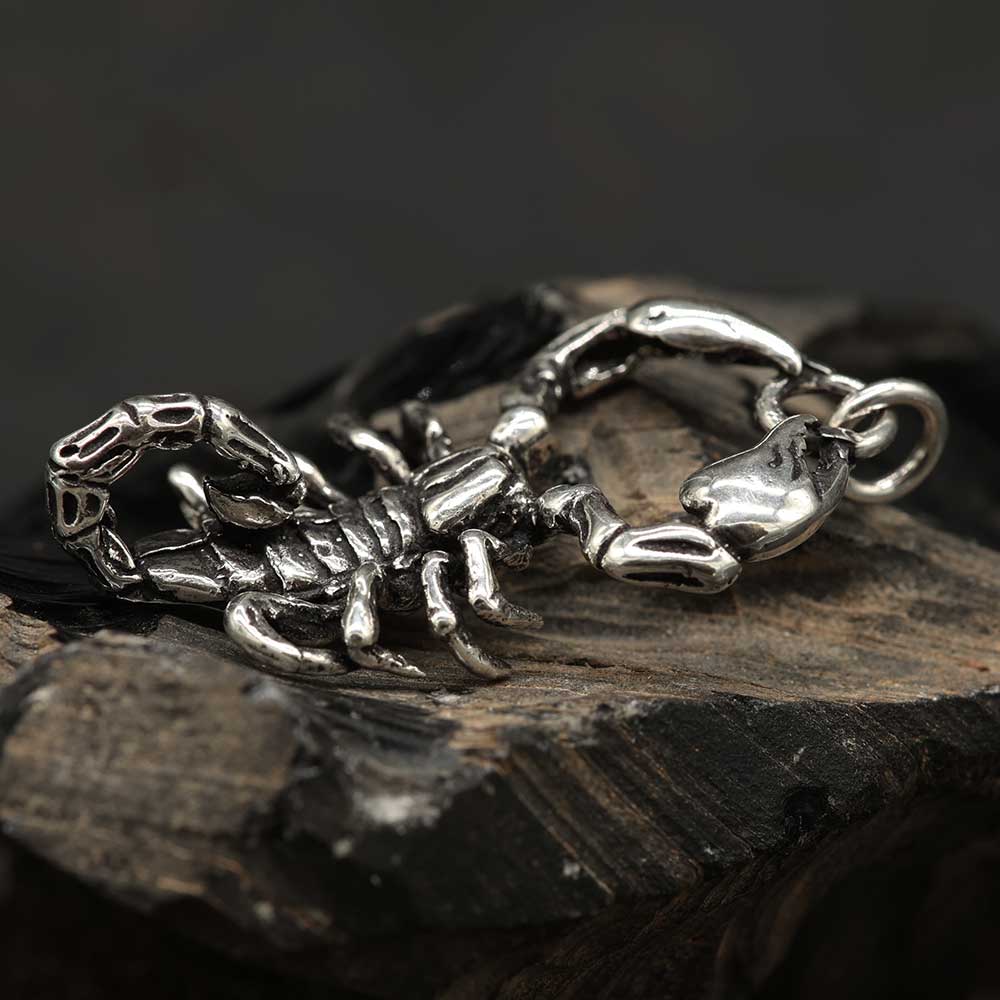 Scorpion Anhänger Silber Schmuck riesig Kettenanhänger 925 Sterlingsilber