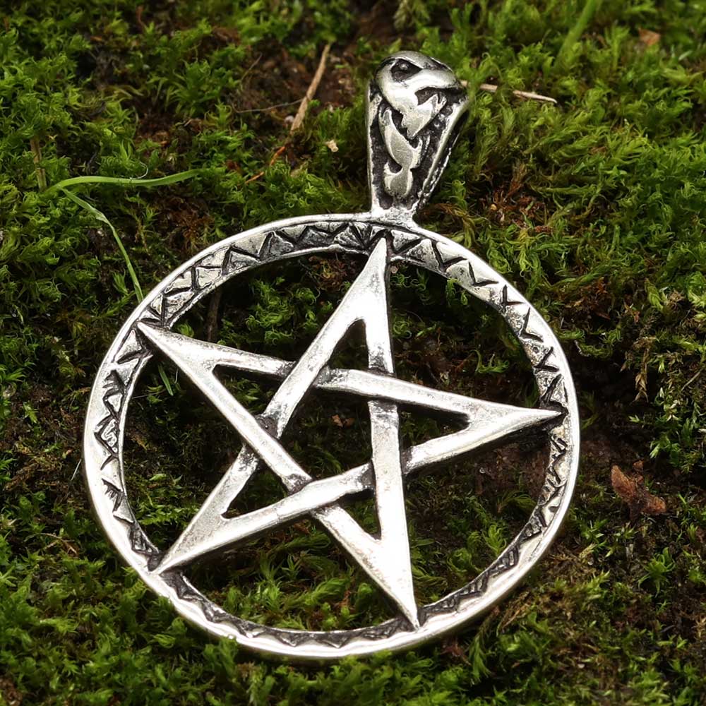 Pentagramm Anhänger Silber 925 Kettenanhänger Gothicschmuck