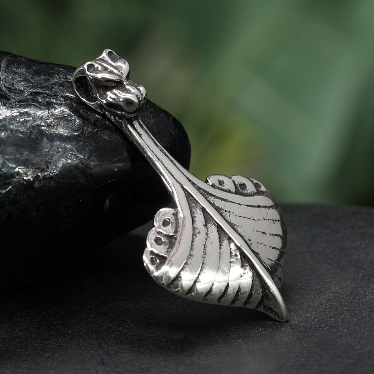 Drachenboot Silber Anhänger Sterlingsilber Wikinger Schmuck